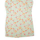 MARSUM Womens Day Dress Blue Floral Long Sleeve Midi L