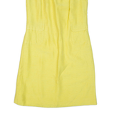 Womens Day Dress Yellow Sleeveless Knee Length M