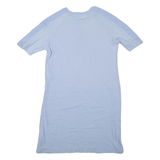 ADIDAS Womens T-Shirt Dress Blue Short Sleeve Short UK 8