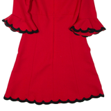 LE STYLE Womens Day Dress Red Short S