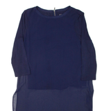 PHASE EIGHT Womens Day Dress Blue Knee Length L