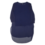 PHASE EIGHT Womens Day Dress Blue Knee Length L