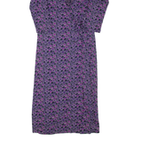 EAST Womens Wrap Dress Purple Viscose Spotted Long Sleeve Midi M