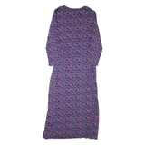 EAST Womens Wrap Dress Purple Viscose Spotted Long Sleeve Midi M