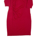 PHASE EIGHT Womens Pencil Dress Red Wool Knee Length M