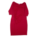 PHASE EIGHT Womens Pencil Dress Red Wool Knee Length M