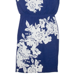 PHASE EIGHT Womens Pencil Dress Blue Viscose Floral Knee Length UK 10