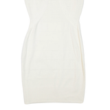 KAREN MILLEN Womens Pencil Dress Cream Viscose Sleeveless Short S