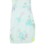 JOULES Womens Day Dress Blue Viscose Floral Sleeveless Knee Length UK 8