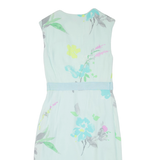 JOULES Womens Day Dress Blue Viscose Floral Sleeveless Knee Length UK 8