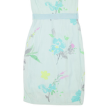 JOULES Womens Day Dress Blue Viscose Floral Sleeveless Knee Length UK 8