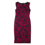 PHASE EIGHT Lined Womens Pencil Dress Red Floral Sleeveless Knee Length M