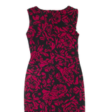 PHASE EIGHT Lined Womens Pencil Dress Red Floral Sleeveless Knee Length M