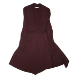 L.K. BENNETT Womens Day Dress Brown Viscose Long Sleeve Midi M