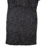 PHASE EIGHT Womens Day Dress Black Short Sleeve Knee Length XL