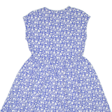 BODEN Womens Day Dress Blue Floral Short Sleeve Knee Length UK 8