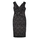 MINT VELVET Womens Pencil Dress Black Sleeveless Midi S