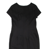 BODEN Womens Pencil Dress Black Wool Short Sleeve Knee Length UK 12