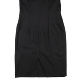 BODEN Womens Pencil Dress Black Wool Short Sleeve Knee Length UK 12