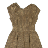 TED BAKER Womens Mini Dress Brown Sleeveless Short M