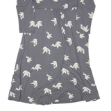 PHASE EIGHT Womens Day Dress Grey Viscose Long Sleeve Knee Length L