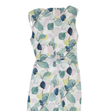 PHASE EIGHT Womens Day Dress White Floral Sleeveless Knee Length UK 10