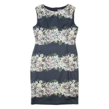 PHASE EIGHT Womens Pencil Dress Grey Floral Sleeveless Knee Length L