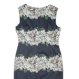 PHASE EIGHT Womens Pencil Dress Grey Floral Sleeveless Knee Length L