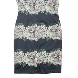 PHASE EIGHT Womens Pencil Dress Grey Floral Sleeveless Knee Length L