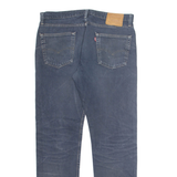 LEVI'S 502 Jeans Big E Mens Blue Regular Tapered Stone Wash W34 L34