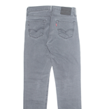 LEVI'S 511 Jeans Mens Grey Slim Straight W30 L34