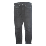 LEVI'S 512 BIG E Jeans Mens Black Slim Tapered Stone Wash W31 L28