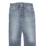 LEVI'S 501 Jeans Mens Blue Regular Straight Stone Wash W32 L30