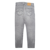 LEVI'S 512 BIG E Jeans Mens Grey Slim Tapered Stone Wash W31 L30