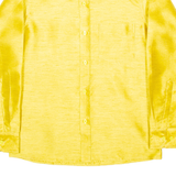 AMAZON REFLECTION OF STYLE Slim Fit Mens Plain Shirt Gold Long Sleeve M