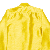 AMAZON REFLECTION OF STYLE Slim Fit Mens Plain Shirt Gold Long Sleeve M