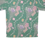 Mens Shirt Green Crazy Pattern M