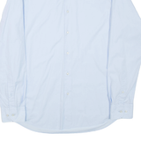 BOSS HUGO BOSS Mens Plain Shirt Blue Long Sleeve L