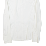 HUGO BOSS Womens Plain Shirt White Long Sleeve UK 8