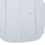TOMMY HILFIGER Mens Shirt Blue Striped Long Sleeve XL