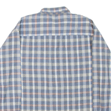 NEW WAVE Mens Shirt Blue Check Long Sleeve L