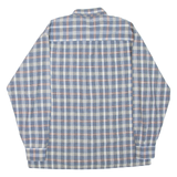 NEW WAVE Mens Shirt Blue Check Long Sleeve L