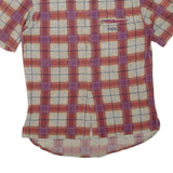 ODLO Mens Shirt Orange Check M