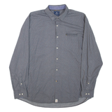 PIERRE CARDIN Mens Shirt Grey Geometric Long Sleeve 2XL