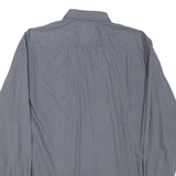 PIERRE CARDIN Mens Shirt Grey Geometric Long Sleeve 2XL