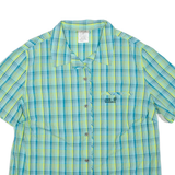 JACK WOLFSKIN Womens Shirt Green Check UK 22