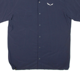 Mens Plain Shirt Blue L