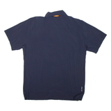 Mens Plain Shirt Blue L
