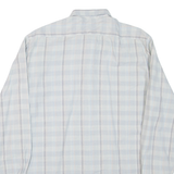 TREKKING Mens Shirt Blue Check Long Sleeve M