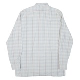 TREKKING Mens Shirt Blue Check Long Sleeve M
